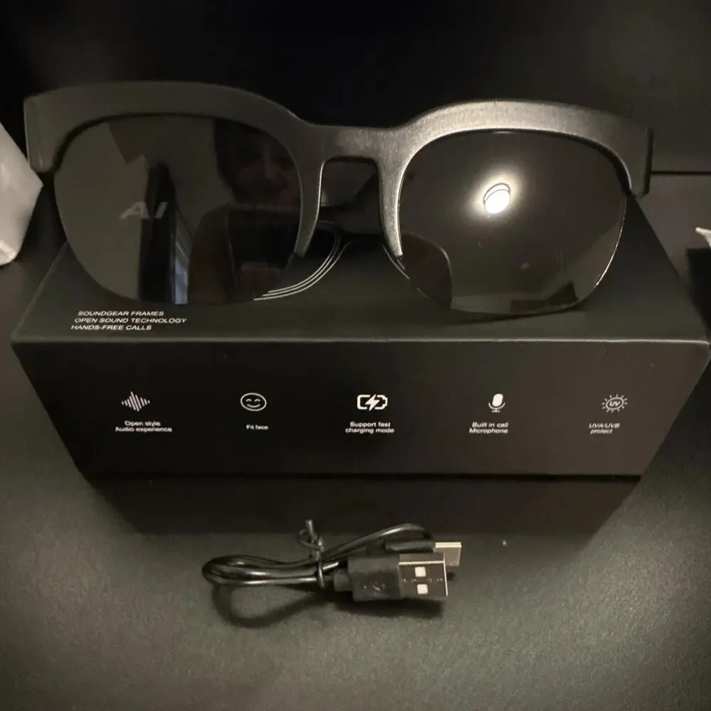 AI Smart Glasses Soundgear Frames, Open Sound Technology, Hands-Free Calls